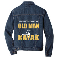 Funny Kayaking Kayak Rower Gift Canoe Rowing Canoeing Men Men Denim Jacket | Artistshot