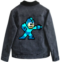 Funny Gifts Mega Video Man Games Gift Music Fans Unisex Sherpa-lined Denim Jacket | Artistshot