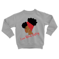 Black History Month Afro Puffs  For Black Women Toddler Sweatshirt | Artistshot