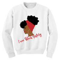 Black History Month Afro Puffs  For Black Women Youth Sweatshirt | Artistshot