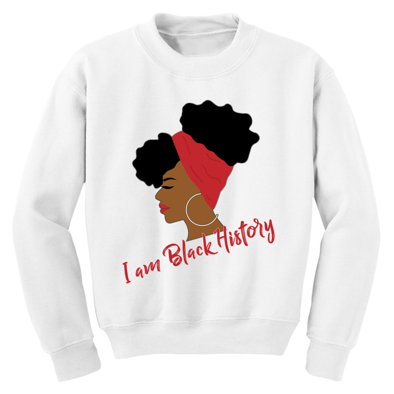 Black History Month Afro Puffs  For Black Women Youth Sweatshirt | Artistshot