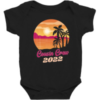 Cousin Crew Shirts 2022 Palm Tree Island The Sea Baby Bodysuit | Artistshot