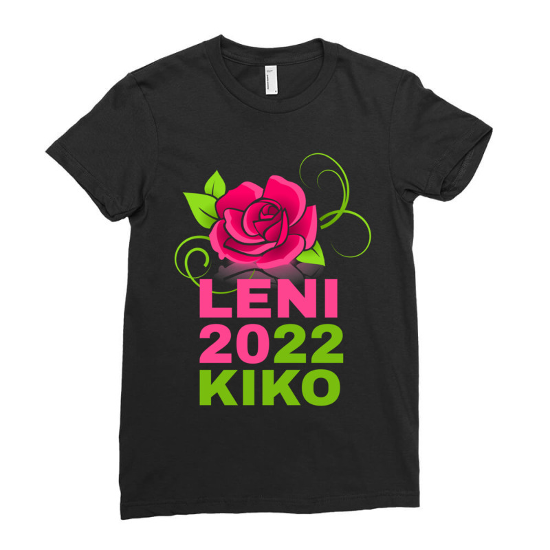 Leni 2022 Kiko, Pink Rose Active Ladies Fitted T-Shirt by ALLENSTEPHENS | Artistshot