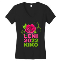 Leni 2022 Kiko, Pink Rose Active Women's V-neck T-shirt | Artistshot