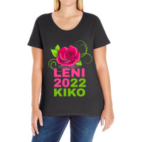 Leni 2022 Kiko, Pink Rose Active Ladies Curvy T-shirt | Artistshot