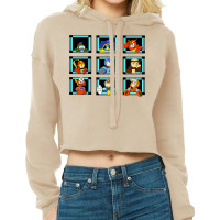 Press Start   Mega Man 2 Stage Select Cropped Hoodie | Artistshot