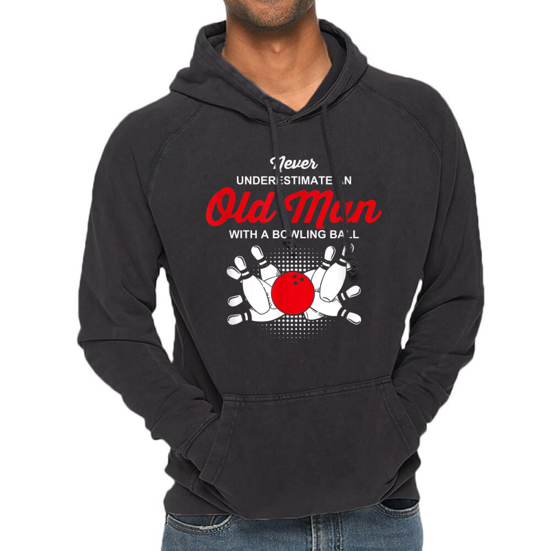 Funny Old Man Bowling Tshirt Vintage Hoodie | Artistshot