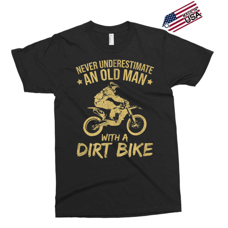 Funny Old Man Dirt Bike Motocross Exclusive T-shirt | Artistshot