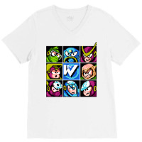 Robot Masters Mega Man 2 T Shirt V-neck Tee | Artistshot