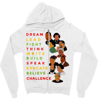 Dream Like Martin Lead Like Harriet Black History Month T Shirt Zipper Hoodie | Artistshot