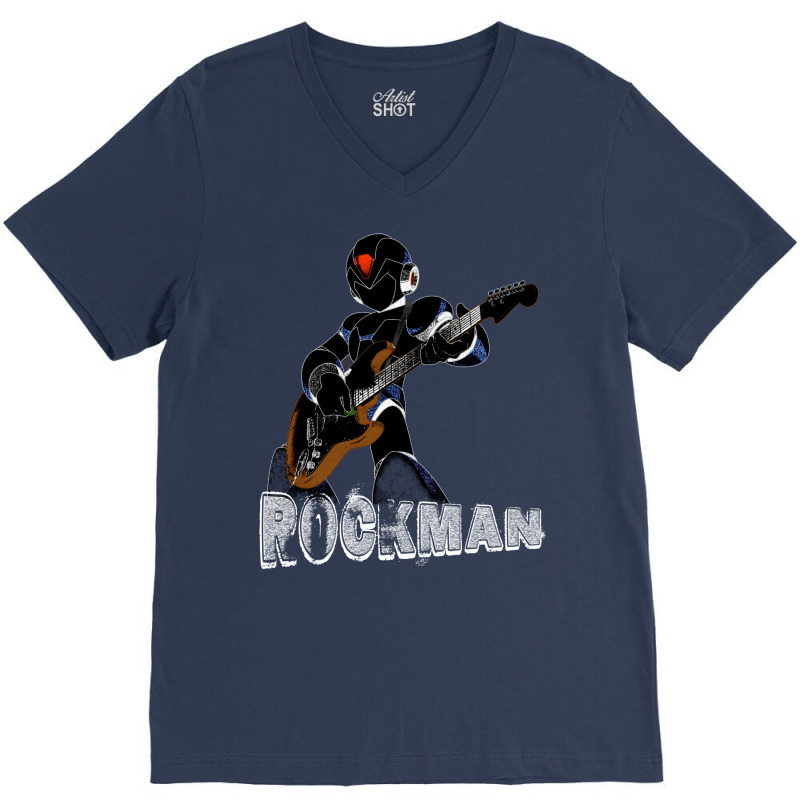 Rock Man V-neck Tee | Artistshot