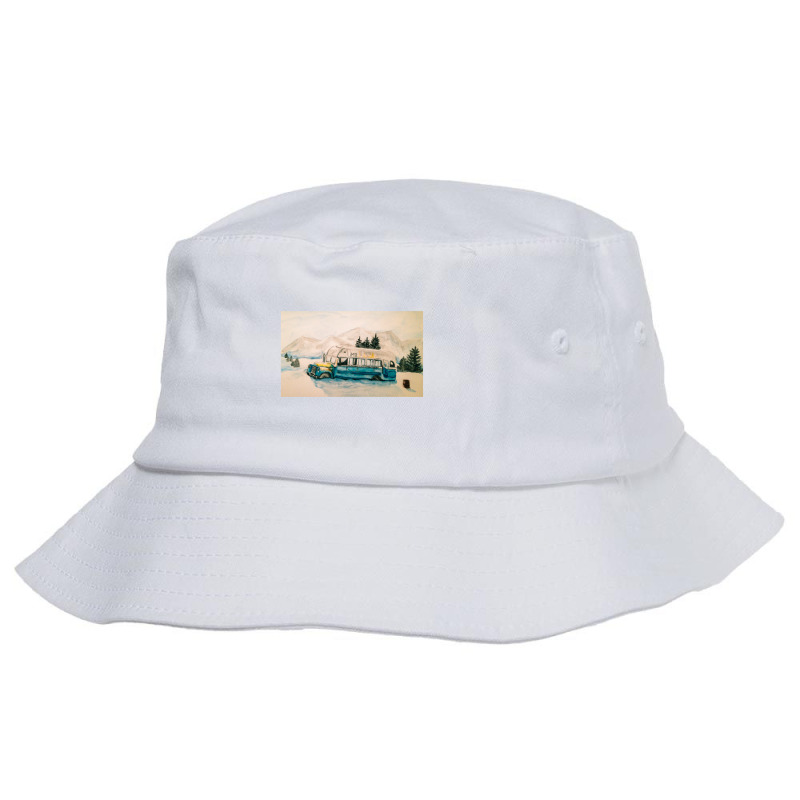 Into The Wild Magic Bus Painting Bucket Hat | Artistshot