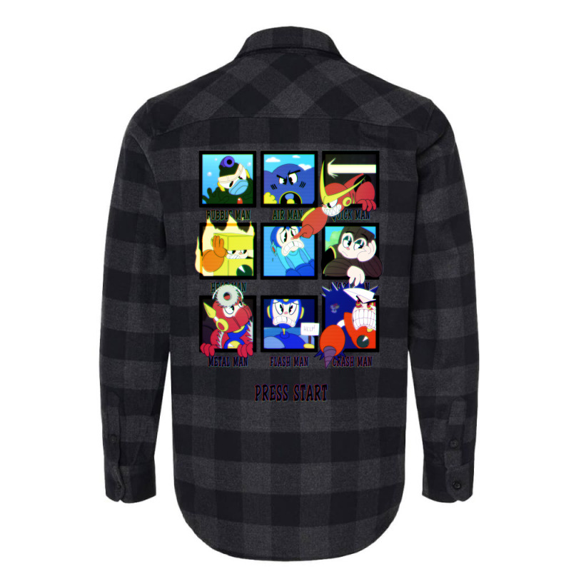 Rockman 2   Now In Technicolor! Flannel Shirt | Artistshot