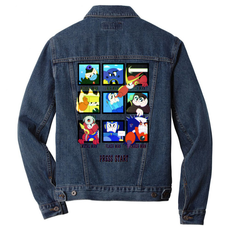 Rockman 2   Now In Technicolor! Men Denim Jacket | Artistshot