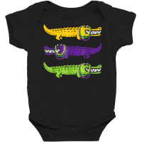 Aligator Crocodiles Louisiana Mardi Gras Women Men Kids T Shirt Baby Bodysuit | Artistshot