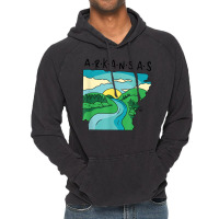 Arkansas Home Town Landscape Of Arkansas Mississippi River T Shirt Vintage Hoodie | Artistshot