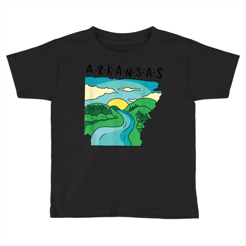 Arkansas Home Town Landscape Of Arkansas Mississippi River T Shirt Toddler T-shirt by shmonotpv4s | Artistshot