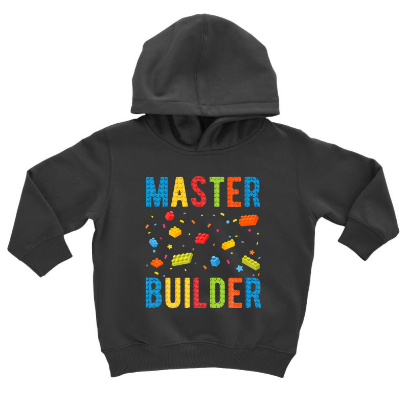 Master Builder Kids Building Blocks Brick Builder Toddler Hoodie | Artistshot