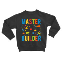 Master Builder Kids Building Blocks Brick Builder Toddler Sweatshirt | Artistshot