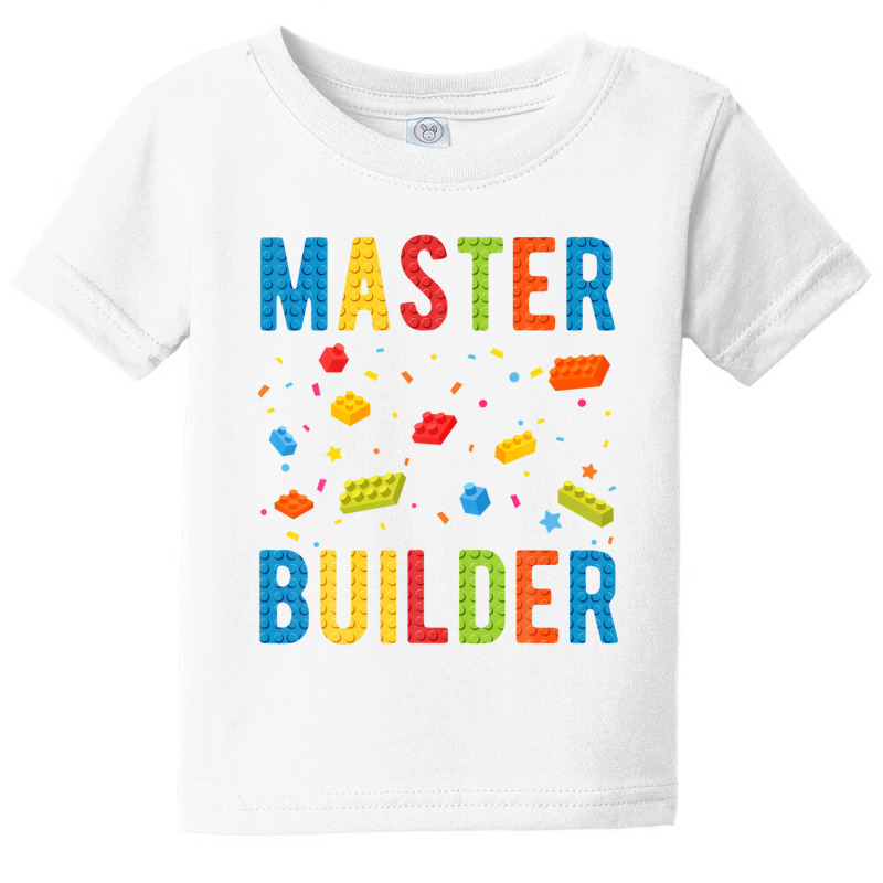 Master Builder Kids Building Blocks Brick Builder Baby Tee | Artistshot