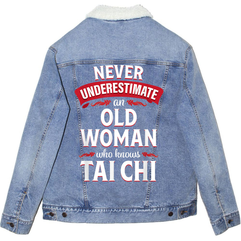 Funny Tai Chi Gift Tshirt Martial Arts Shirt For Women Unisex Sherpa-lined Denim Jacket | Artistshot