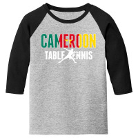 Cameroon Table Tennis Lovers Jersey Cameroonian Ping Pong Youth 3/4 Sleeve | Artistshot