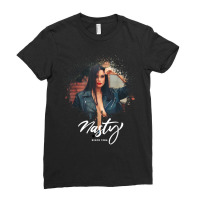 Black Hair Curvy Model As Nasty Latin Woman Sexy Photography T Shirt Ladies Fitted T-shirt | Artistshot