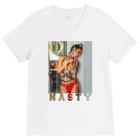 Body Tattoo On Nasty Latin Woman Sexy Photography T Shirt V-neck Tee | Artistshot