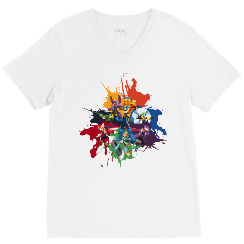 Megaman Souls Of A Hero V-neck Tee | Artistshot