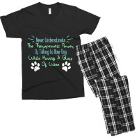 Funny Wine Drinker Dog Lover Quote Men's T-shirt Pajama Set | Artistshot