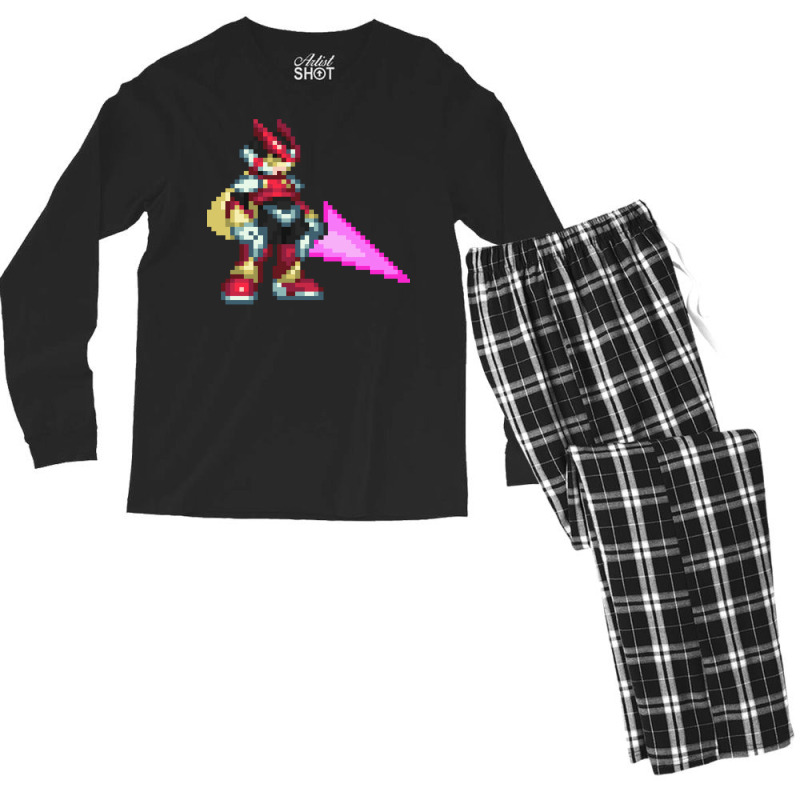 Mega Man X Vector Men's Long Sleeve Pajama Set | Artistshot