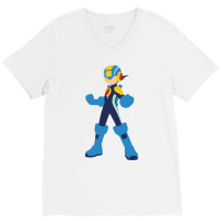 Megaman  Minimal V-neck Tee | Artistshot