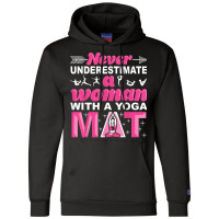 Funny Yoga Gift Women Exercise Mat Lover Fitness Girls Teens 001 Champion Hoodie | Artistshot