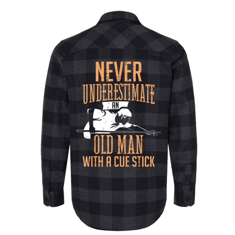 Mens An Old Man Pool Billiards Snooker Player Flannel Shirt | Artistshot