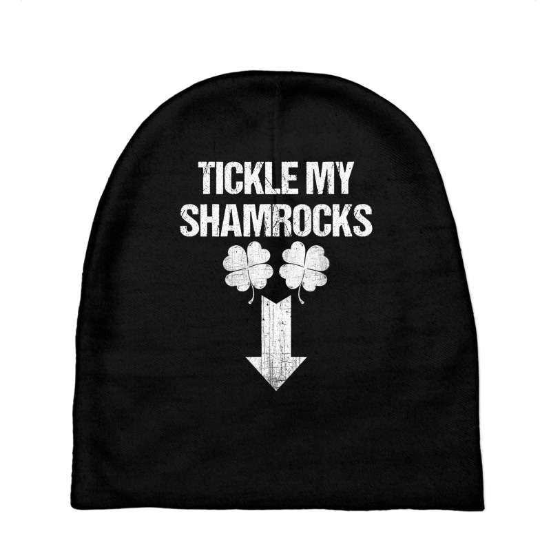 Naughty St Patricks Day Tickle My Shamrocks Dirty Humor Mens Baby Beanies by Kenneth123 | Artistshot