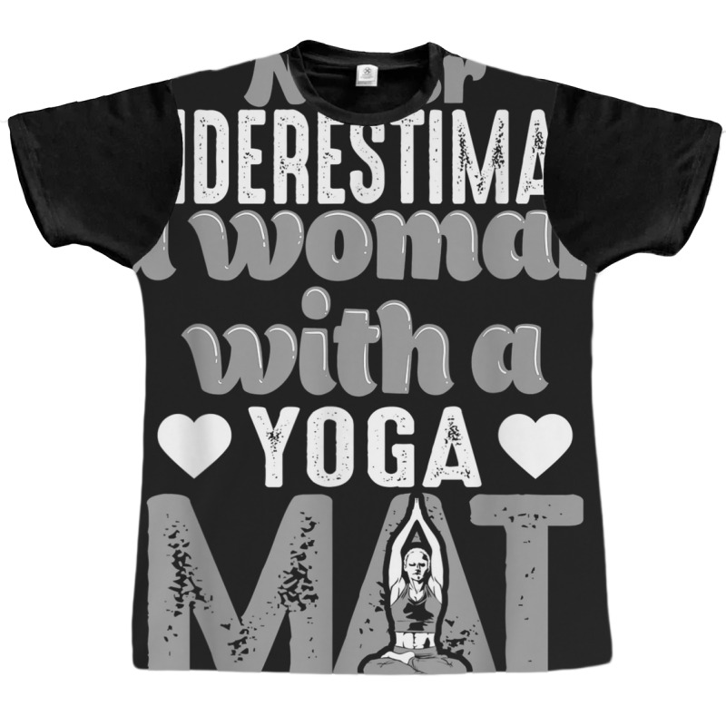 Funny Yoga Gift Women Exercise Mat Lover Fitness Girls Teens 010 Graphic T-shirt | Artistshot