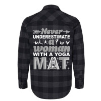 Funny Yoga Gift Women Exercise Mat Lover Fitness Girls Teens 011 Flannel Shirt | Artistshot