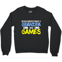 Gamer Grandpa - A Grandpa Who Games Crewneck Sweatshirt | Artistshot