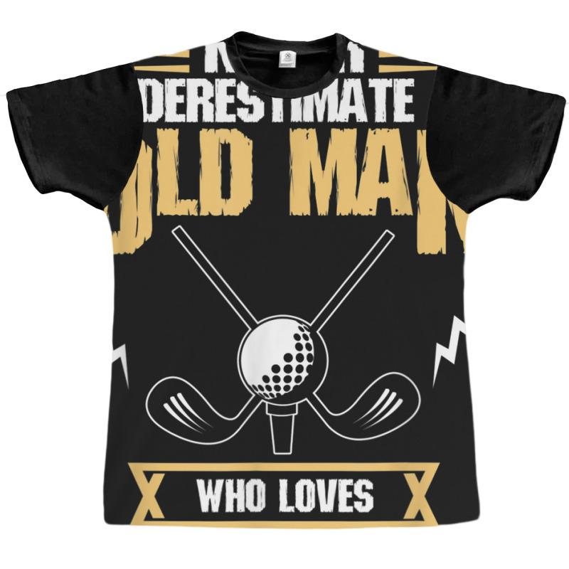 Golfer Old Man Love Golf Golfing Graphic T-shirt | Artistshot