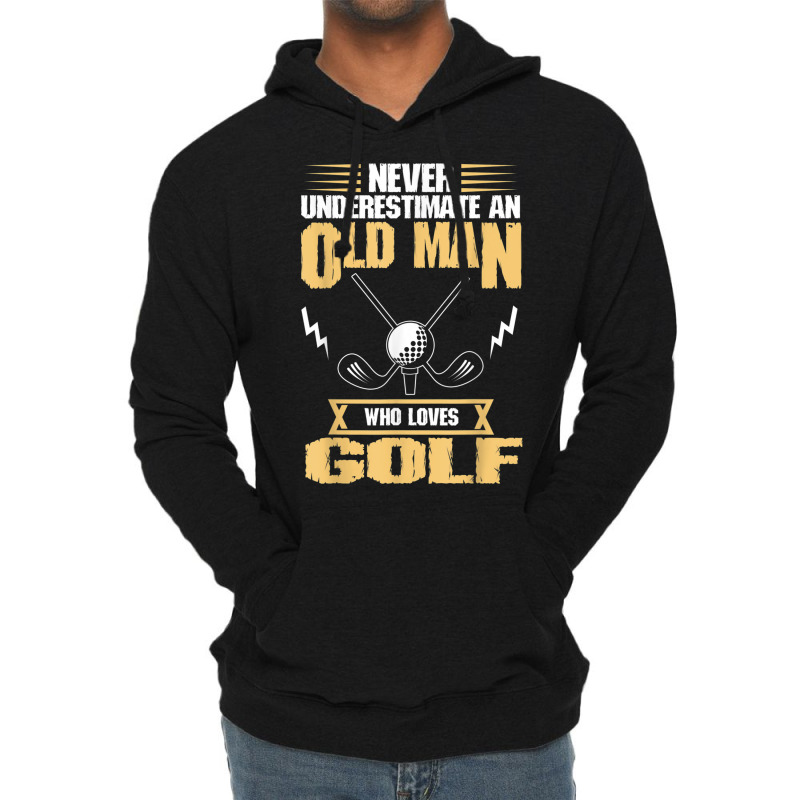 Golfer Old Man Love Golf Golfing Lightweight Hoodie | Artistshot