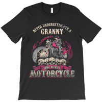 Granny Biker Chick Lady Motorcycle Tshirt T-shirt | Artistshot