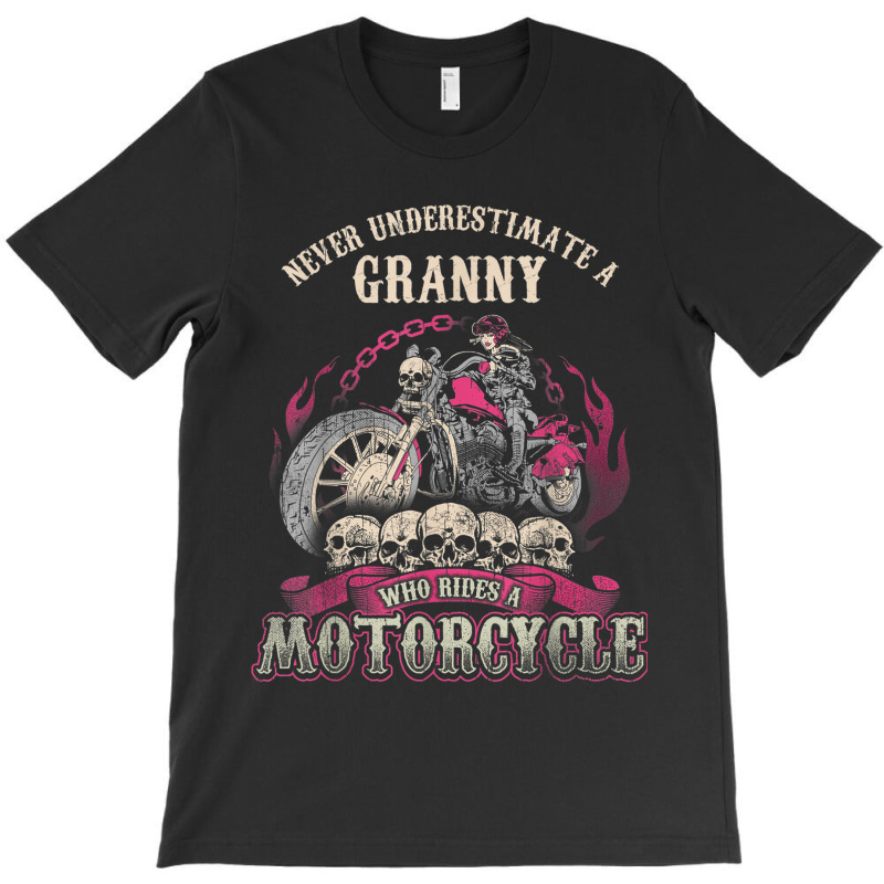 Granny Biker Chick Lady Motorcycle Tshirt T-shirt | Artistshot