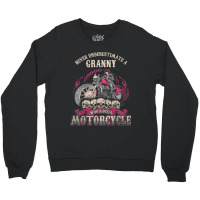 Granny Biker Chick Lady Motorcycle Tshirt Crewneck Sweatshirt | Artistshot