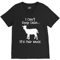 State And County Fair Show Goat Farm Animal Showing V-neck Tee | Artistshot