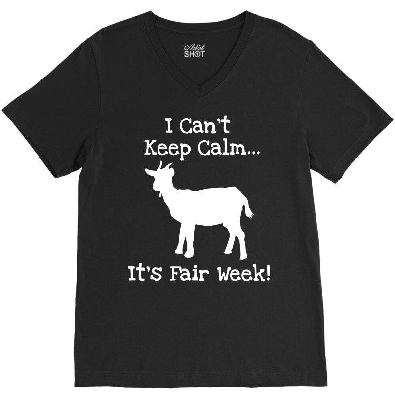 State And County Fair Show Goat Farm Animal Showing V-Neck Tee by thuhuong | Artistshot