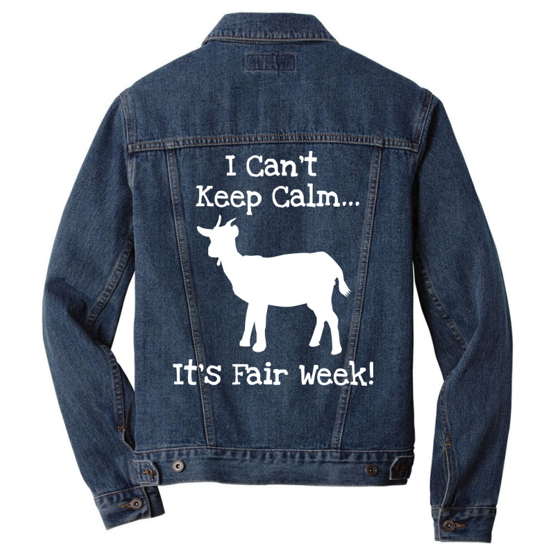 State And County Fair Show Goat Farm Animal Showing Men Denim Jacket by thuhuong | Artistshot