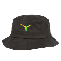 Colorful Gymnast Acrobatics Handstand Floor Gymnastics T Shirt Bucket Hat | Artistshot