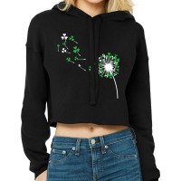 St Patricks Day Dandelion Shamrock Men Women Cute Funny Gift Cropped Hoodie | Artistshot