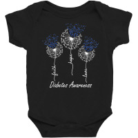 Diabetes Awareness Faith Hope Love Dandelion T Shirt Baby Bodysuit | Artistshot