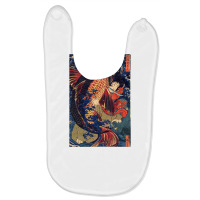 Fighting The Giant Carp Japanese Tshirt Baby Bibs | Artistshot